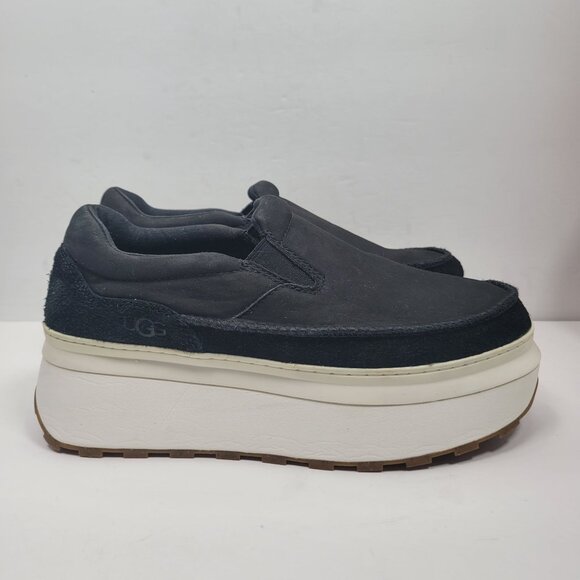 UGG Marin Women's Black Platform Slip On Sneakers S/N 1123290 US Size 9 - Picture 1 of 8